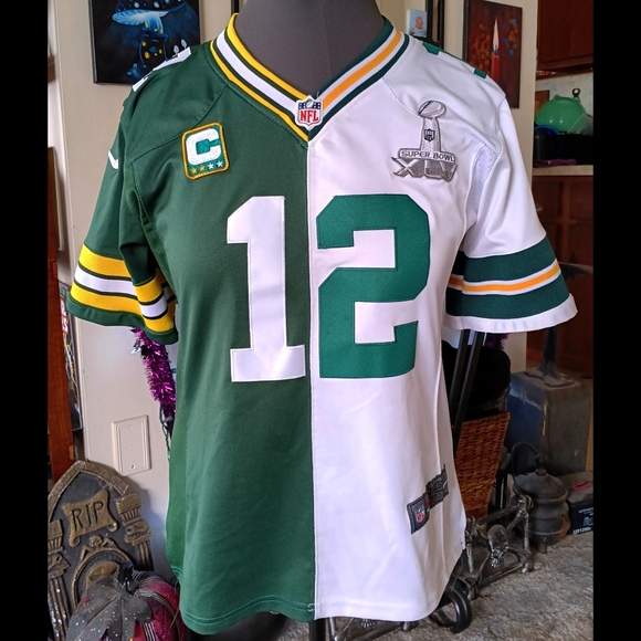 Aaron Rodgers Buy Nfl Jersey With Captain Patch ?? Nike On-Field